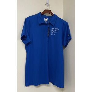 NWT OGIO Polo Shirt  "best practices"  Royal Blue Short Sleeves Women's XL
